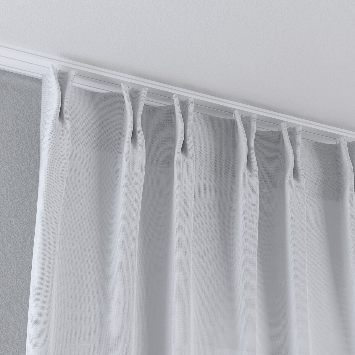 Zasłona na haczykach flex podwójnych 130x260 prześwitujący, złamana biel