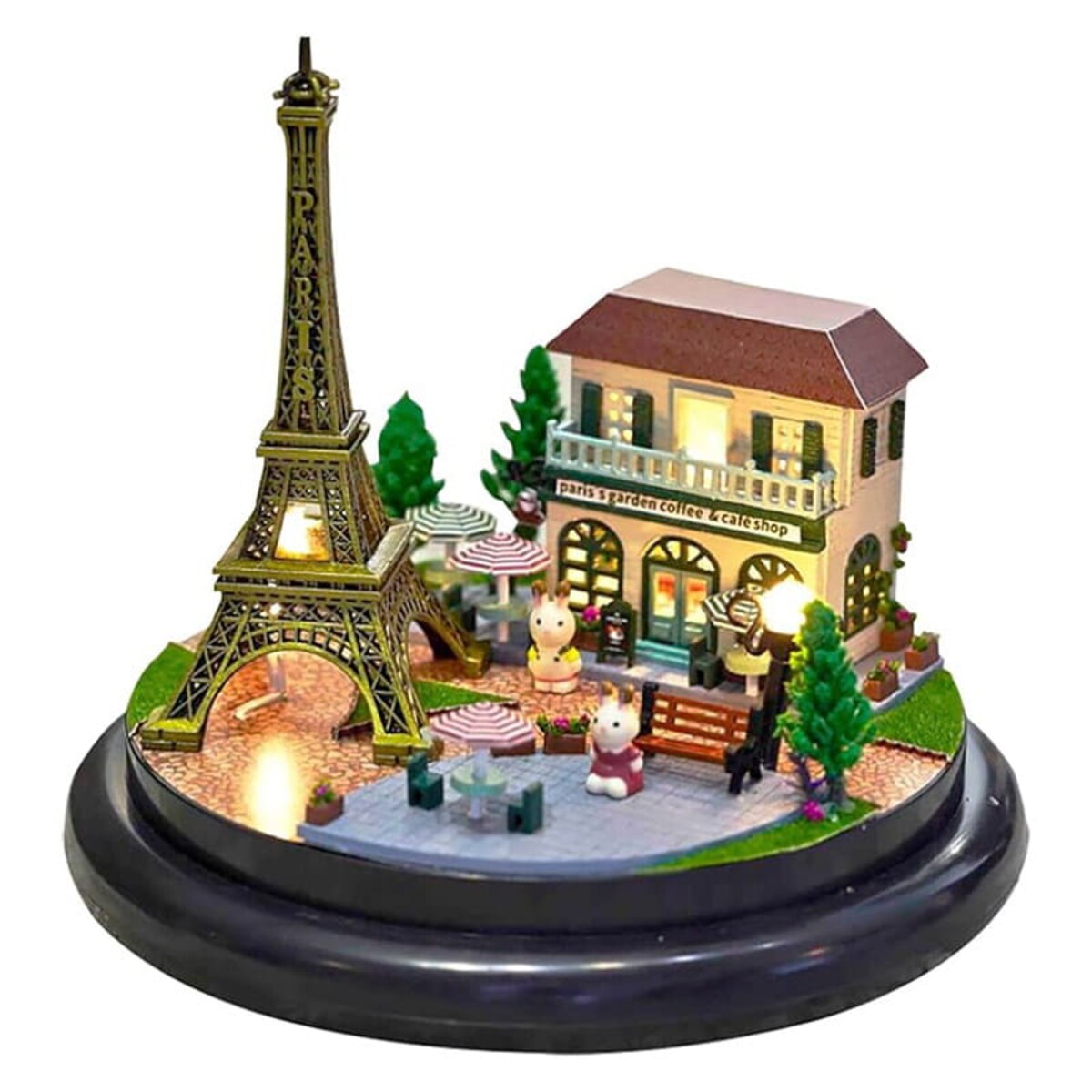 Miniaturowy domek DIY - Kawa pod wieżą Eiffla