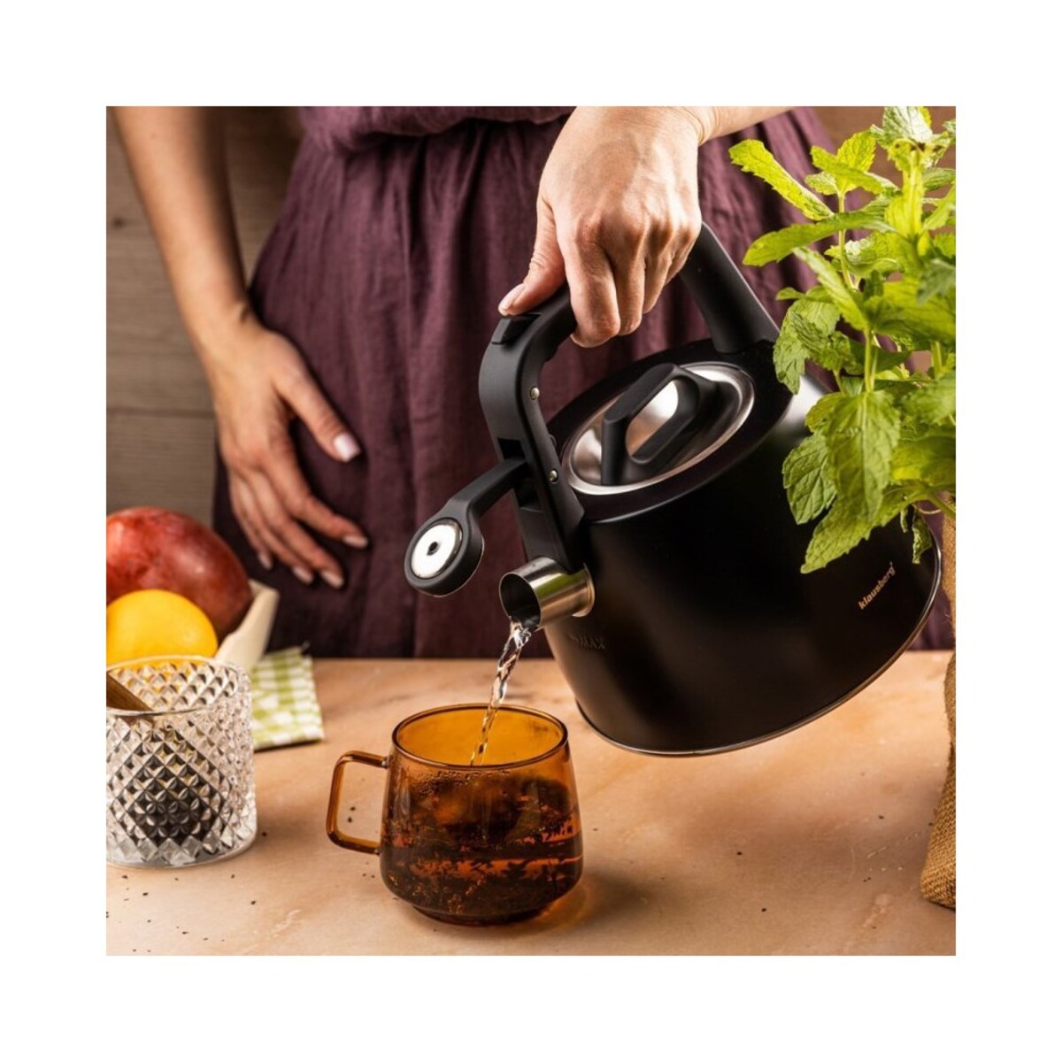 Klausberg czajnik z gwizdkiem 2,5l KB7915