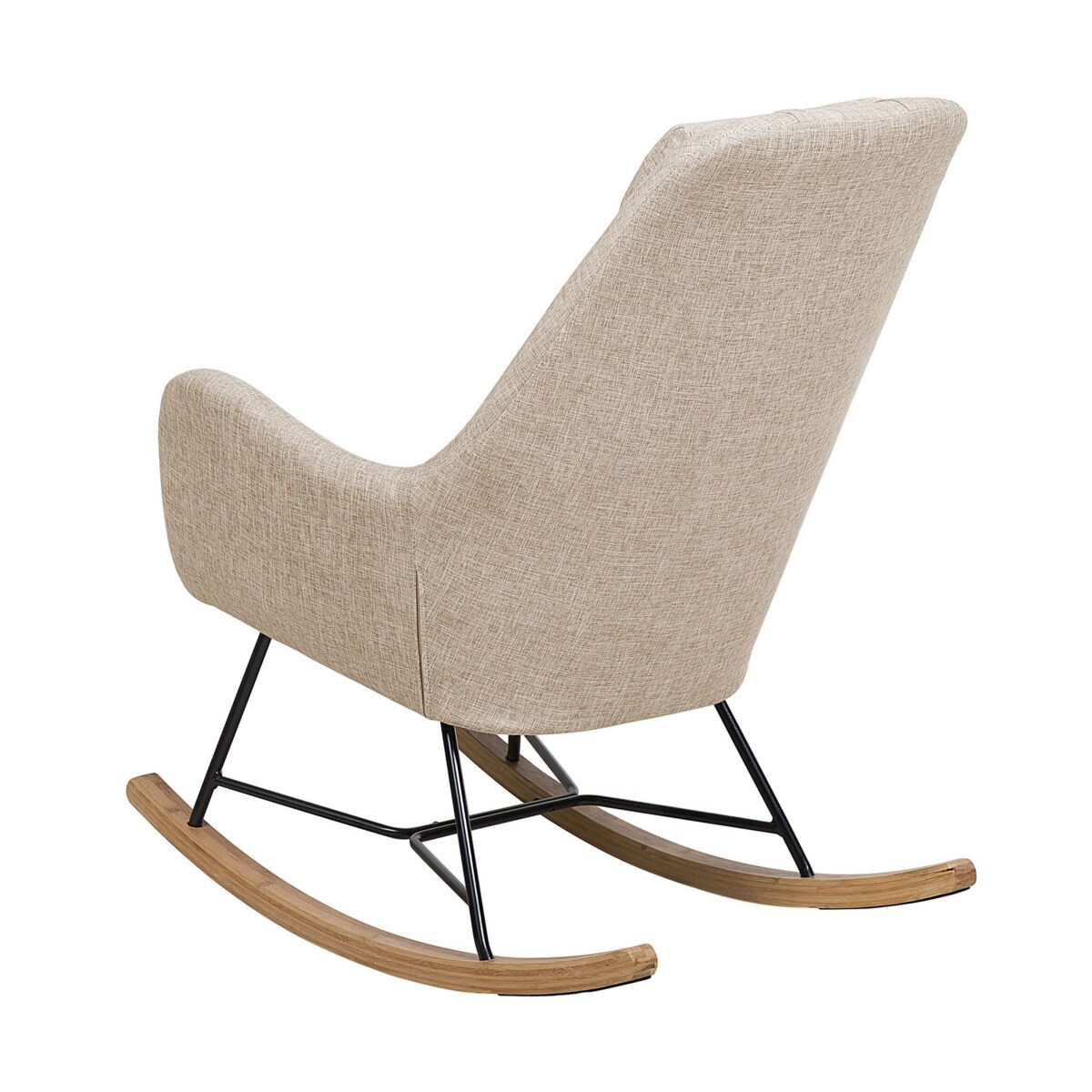 Fotel bujany beżowy ARRIE