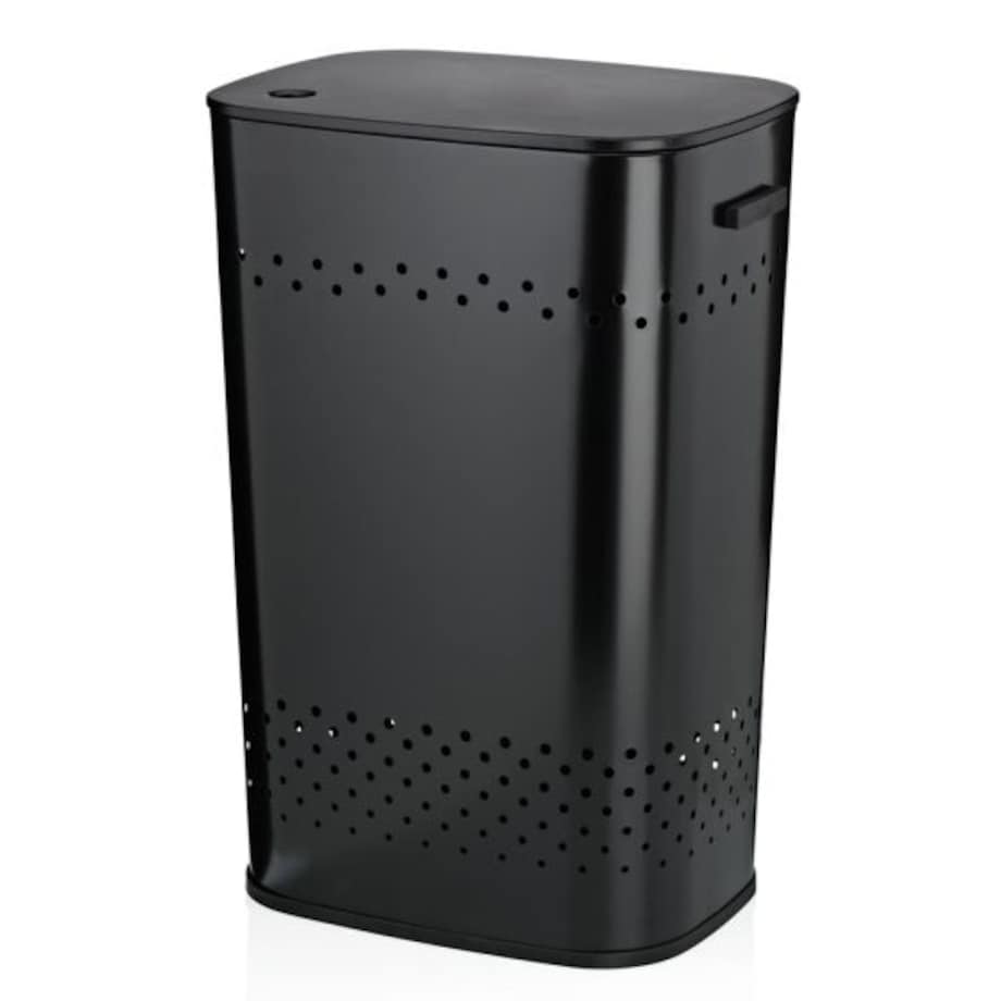 Kosz na pranie (czarny) Malaga Kela