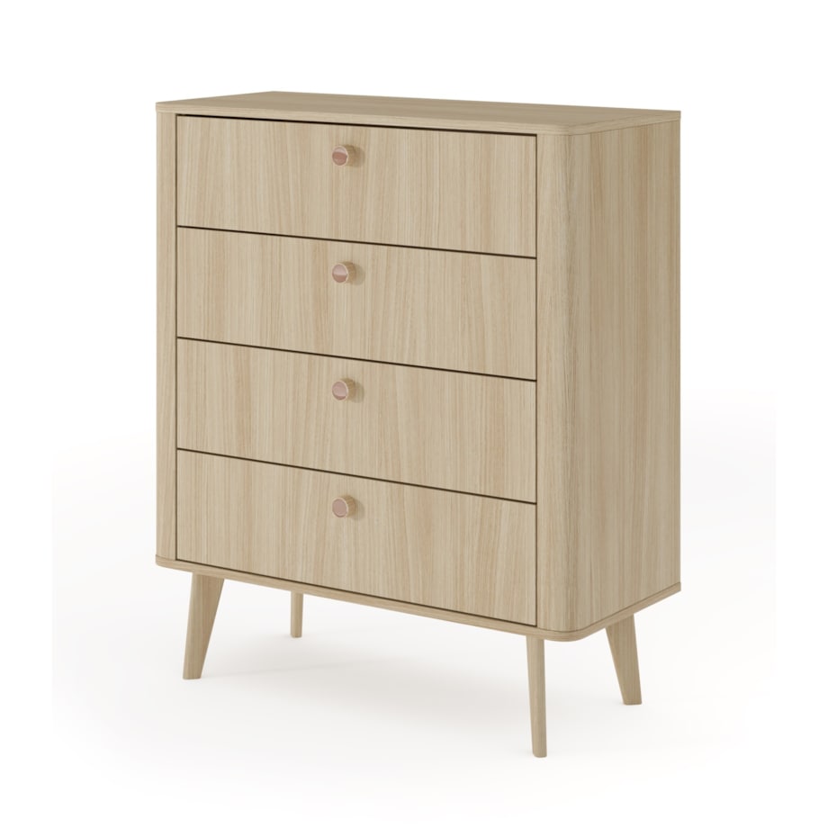 Komoda mała 88 KIKI na drewnianych nogach 4S