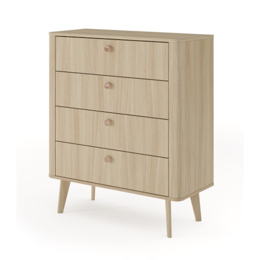 Komoda mała 88 KIKI na drewnianych nogach 4S