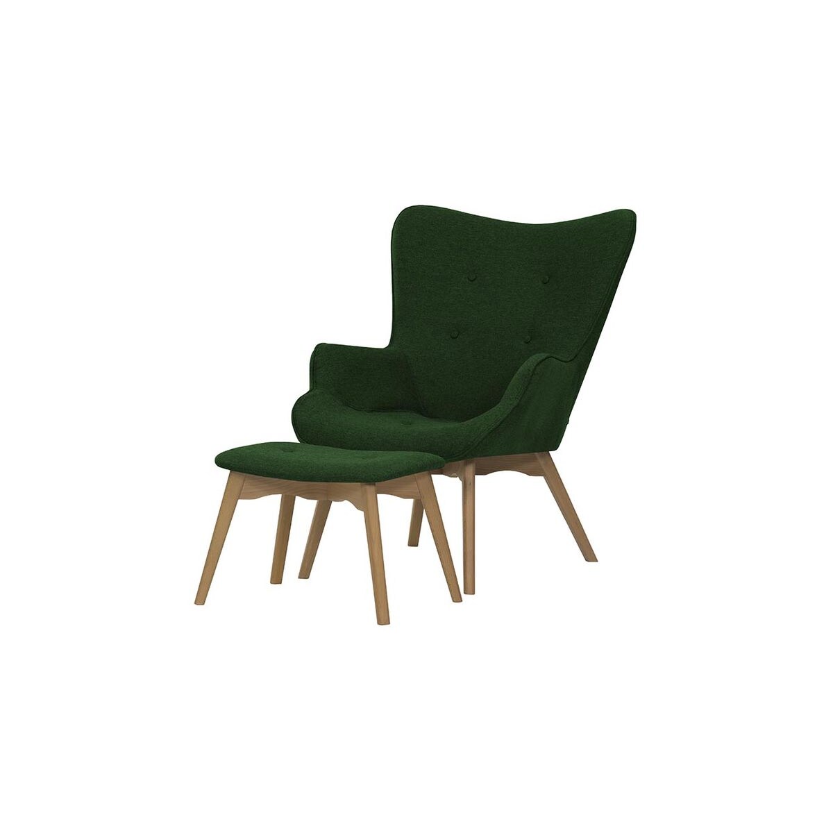 Fotel uszak z podnóżkiem Ducon-Malmo 37