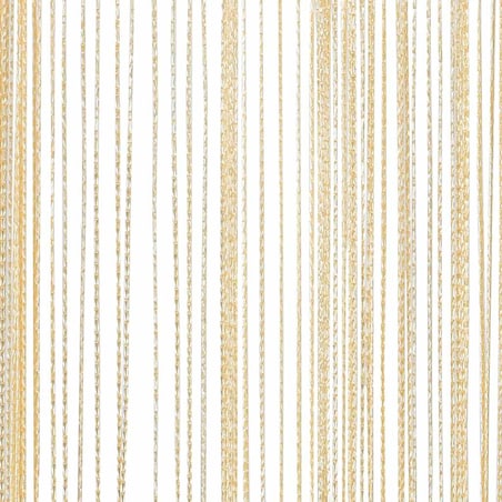 vidaXL Zasłony sznurkowe, 2 sztuki, 140 x 250 cm, kremowe