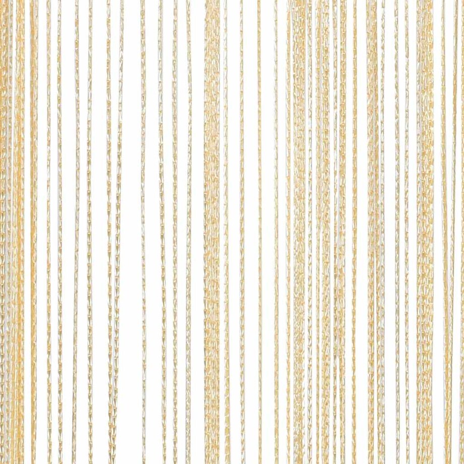 vidaXL Zasłony sznurkowe, 2 sztuki, 140 x 250 cm, kremowe