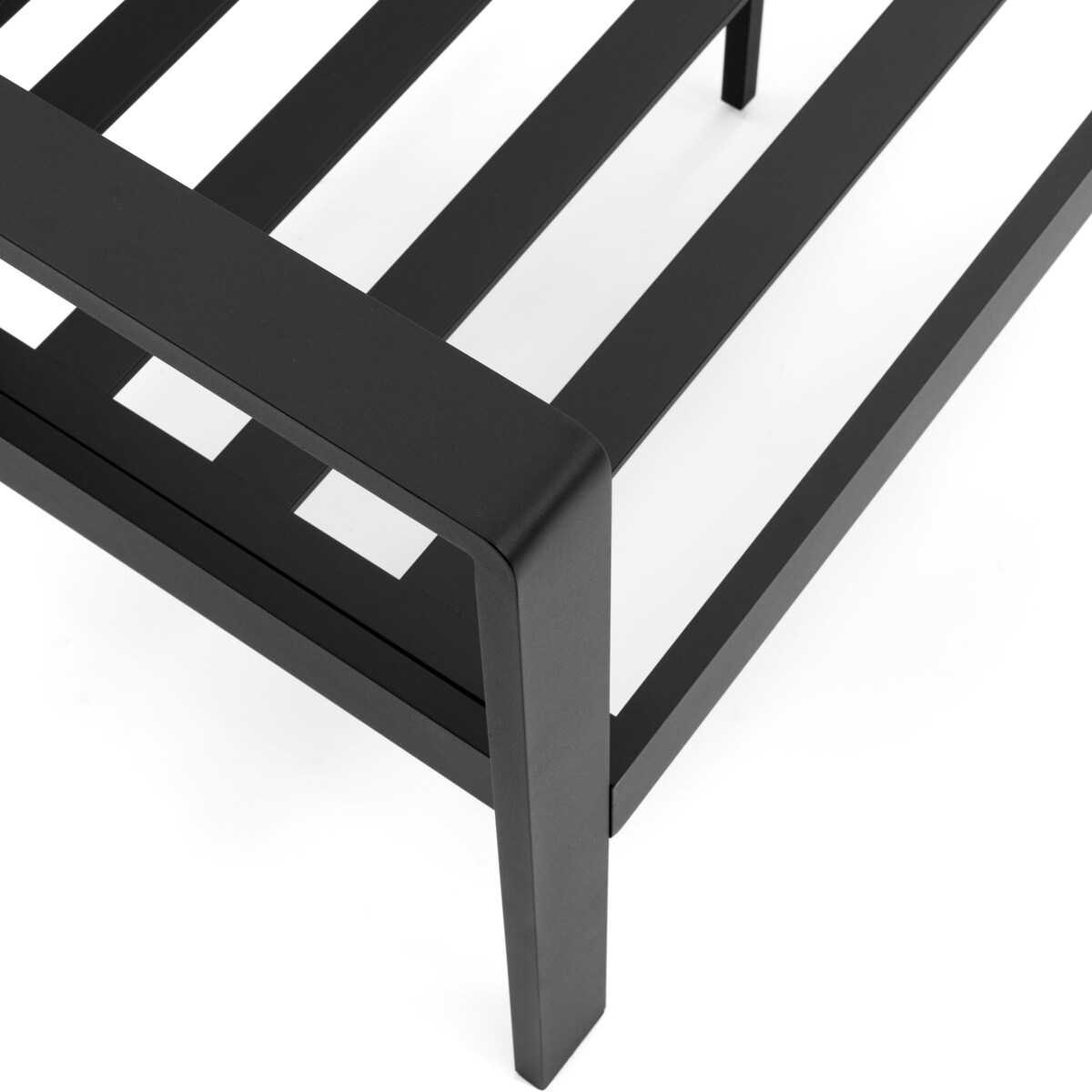 Zestaw mebli ogrodowych aluminiowe nowoczesne ATOL 5 grafitowo beżowe