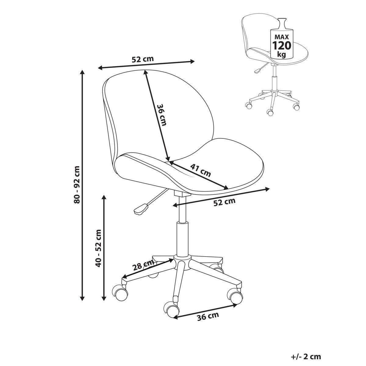 Krzesło biurowe MENESHA