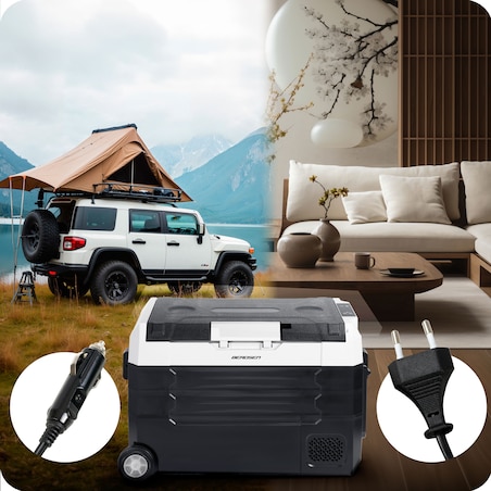 Lodówka turystyczna kompresorowa samochodowa zamrażarka Berdsen 12V 100-240V 40l