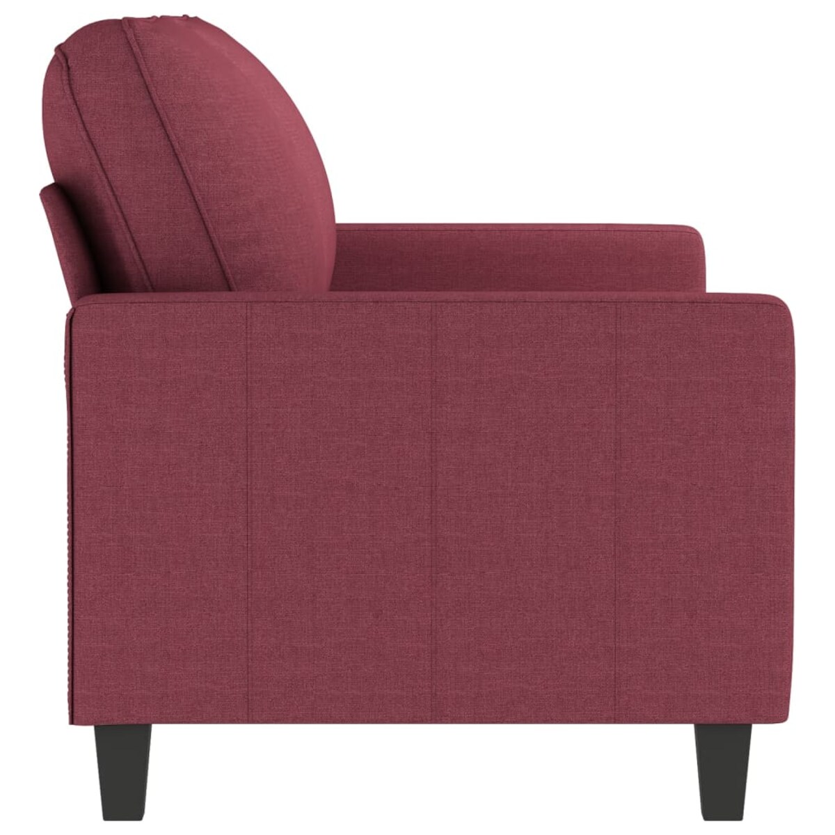 vidaXL Sofa 2-osobowa, winna czerwień, 140 cm, tapicerowana tkaniną