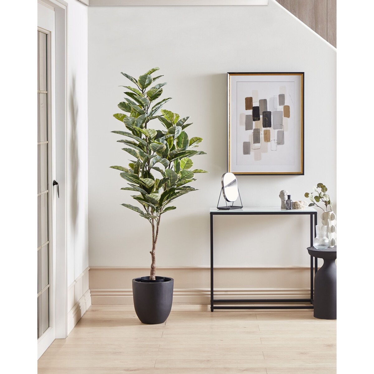 Sztuczna roślina FICUS ELASTICA 160 cm Zielony