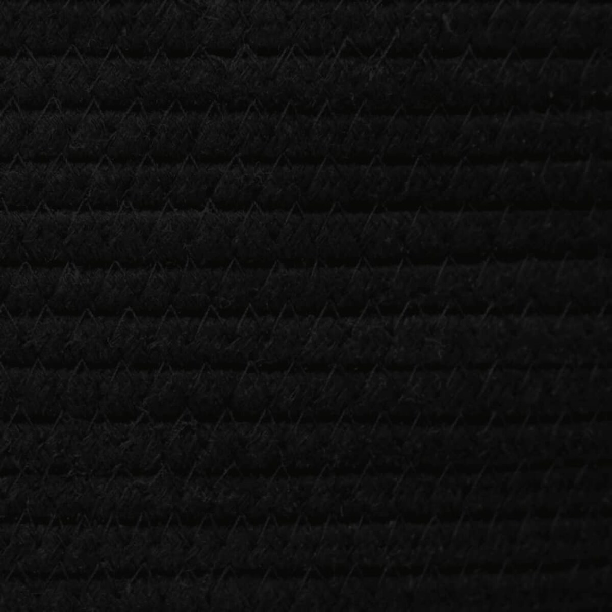 vidaXL Kosz z pokrywą, biało-czarny, Ø40x35 cm, bawełna