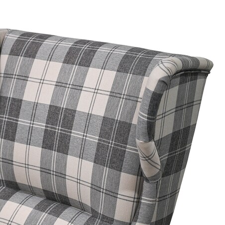 Fotel klasyczny Paul - krata - 82cm x 101cm x 93cm