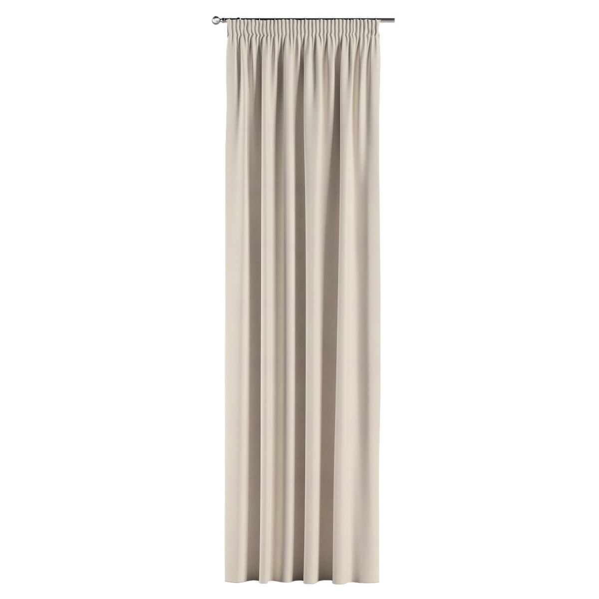 Zasłona na taśmie marszczącej 1 szt. 130x245 jasny beżowy