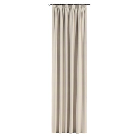 Zasłona na taśmie marszczącej 1 szt. 130x245 jasny beżowy