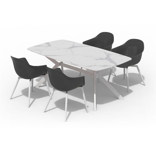 Zestaw mebli ogrodowych 4 osobowy Ballena stół z krzesłami