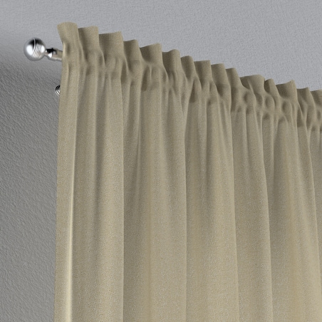 Zasłona na kanale z grzywką 1 szt. 130x245 jasny beż