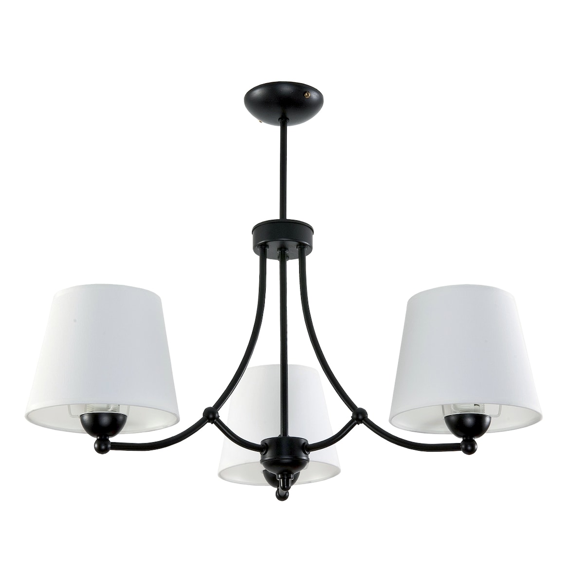 czarna lampa wisząca sufitowa 3 punktowa edylit nowoczesna