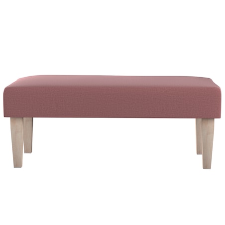 Ławka, jasna śliwka - welwet, 100 x 40 x 40 cm, Ingrid