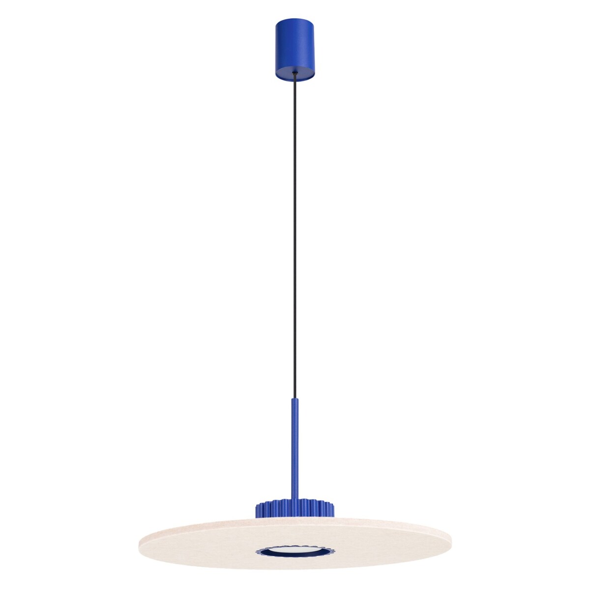 Lampa wisząca OVO 1 ultramaryna/beżowa filc Gx53