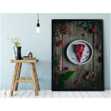 Poster Story, Plakat, Obraz - Kawałek Tarty Owocowej, wymiary 30 x 42 cm