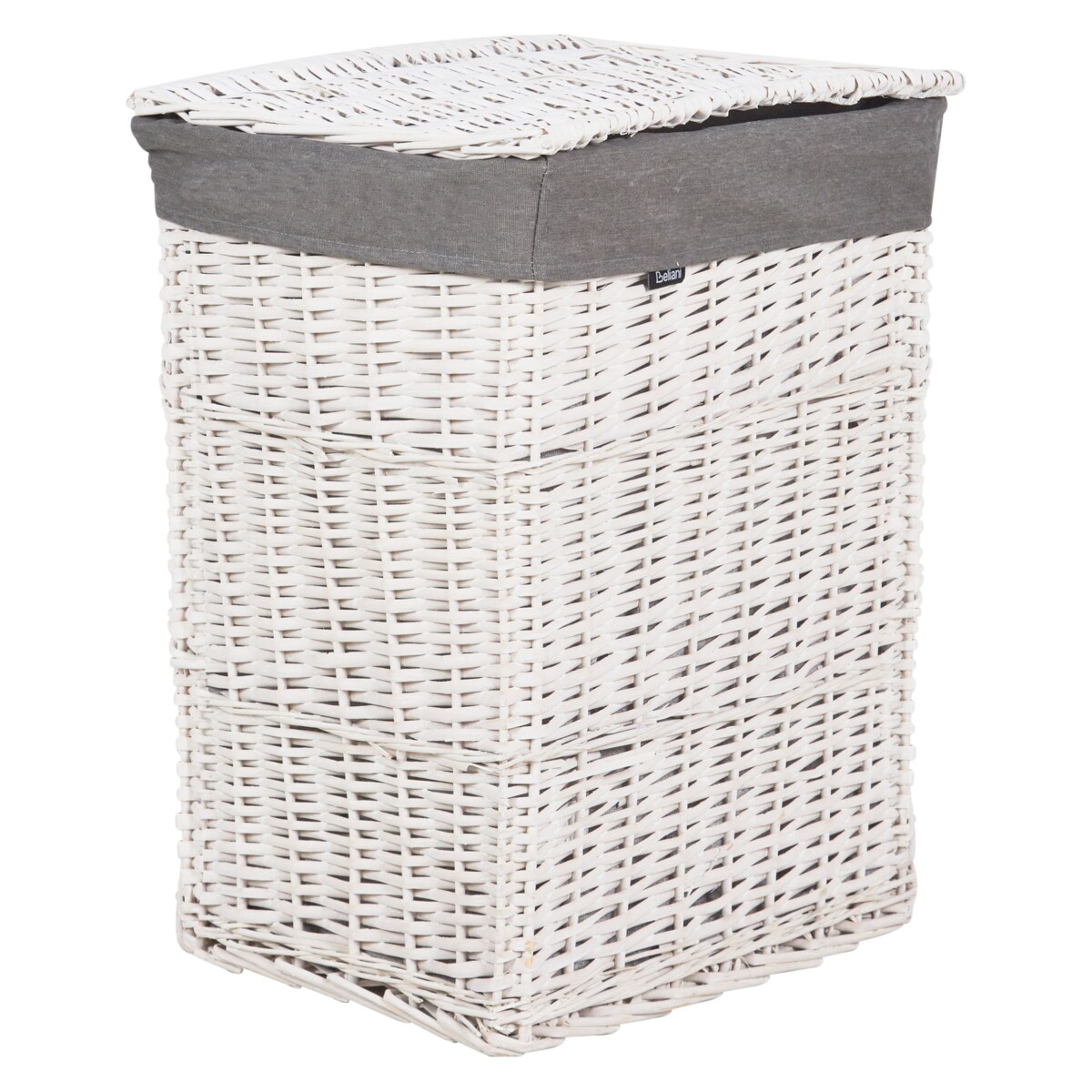 Zestaw 5 koszy wiklinowych biały ELLA