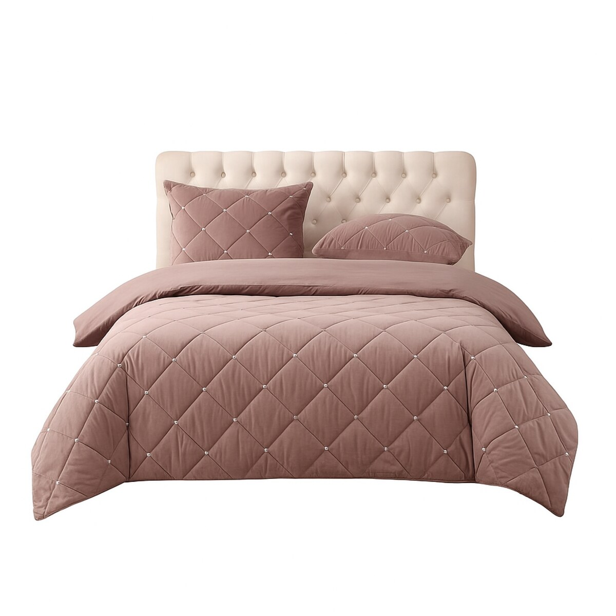 narzuta "diamond" 220x240 cm brudny róż NOWOŚĆ