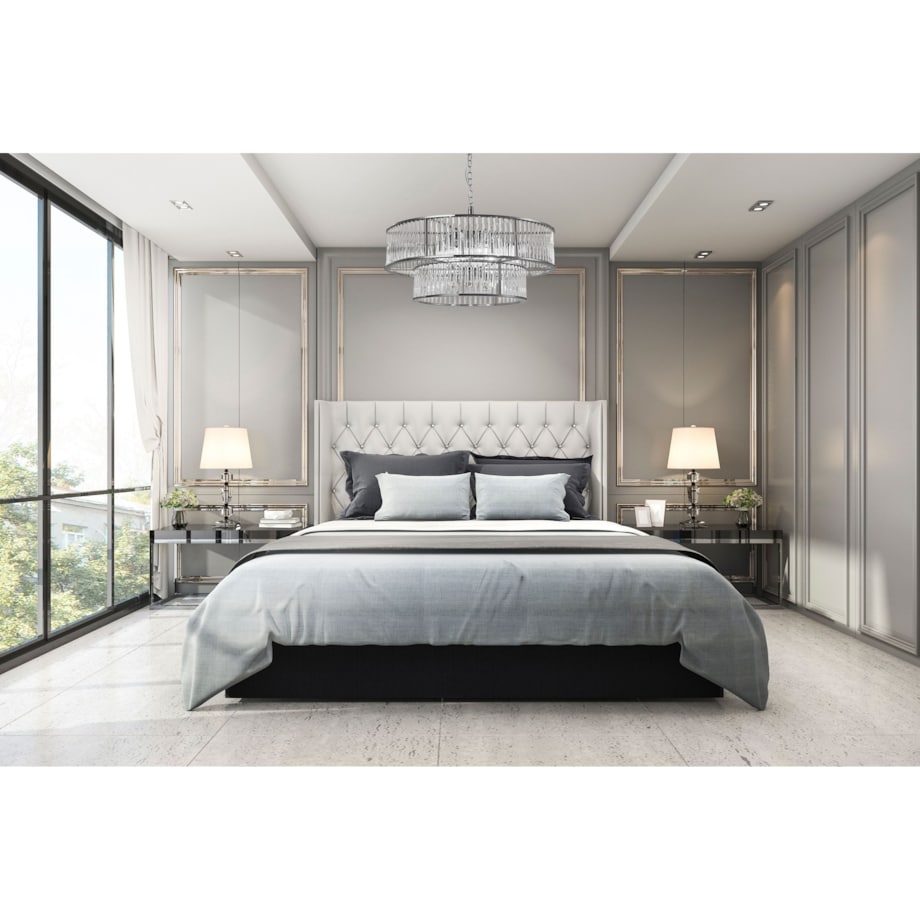 Lampa sufitowa wisząca kryształowa chrom 8xE14 APP1563-8CP