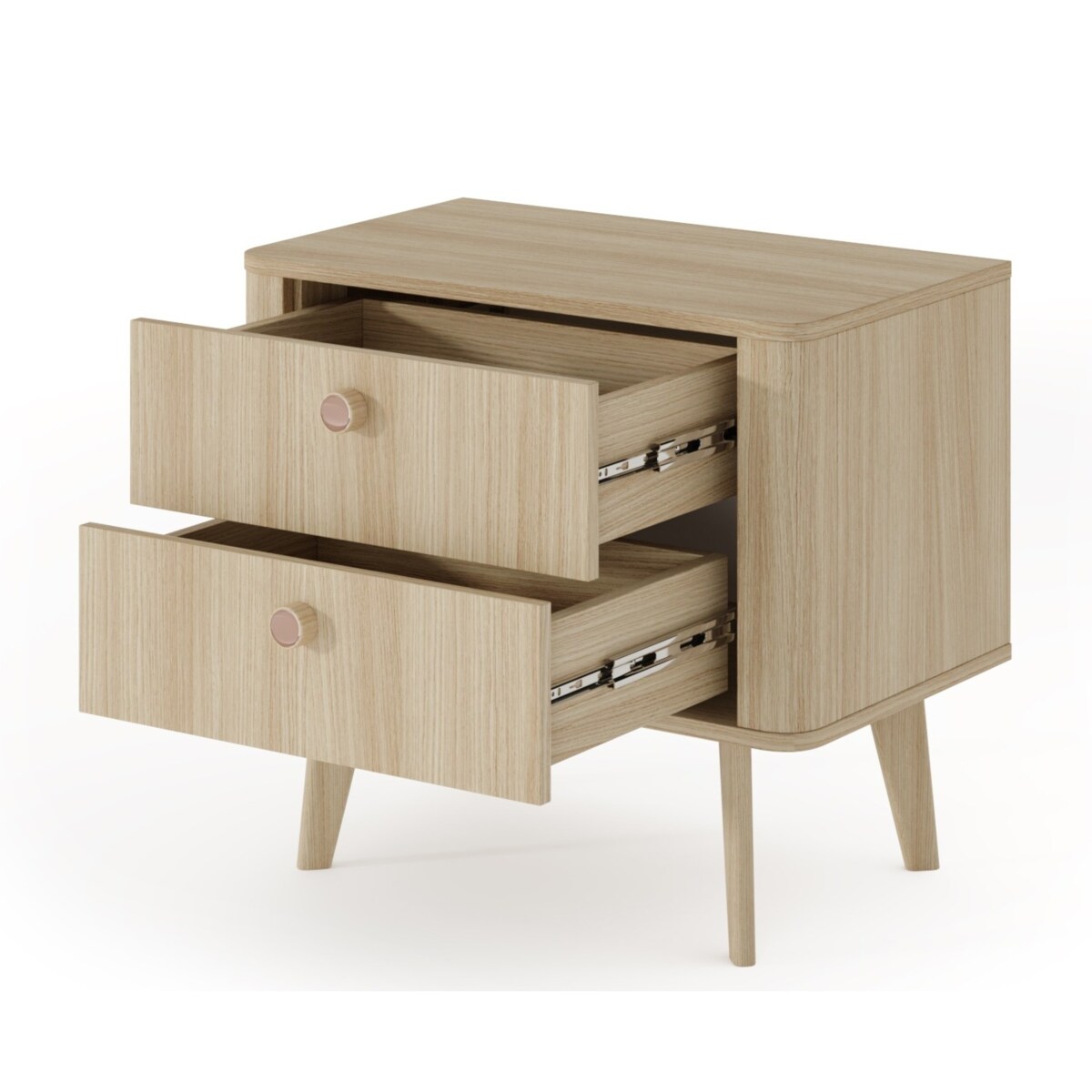 Szafka nocna KIKI 2S na drewnianych nóżkach