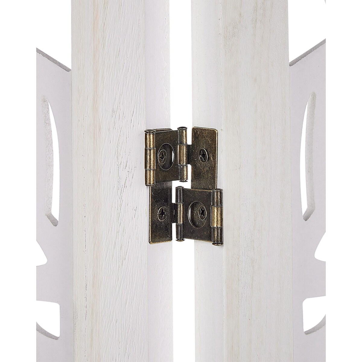 3-panelowy składany parawan pokojowy drewniany 170 x 122 cm biały MELAGO