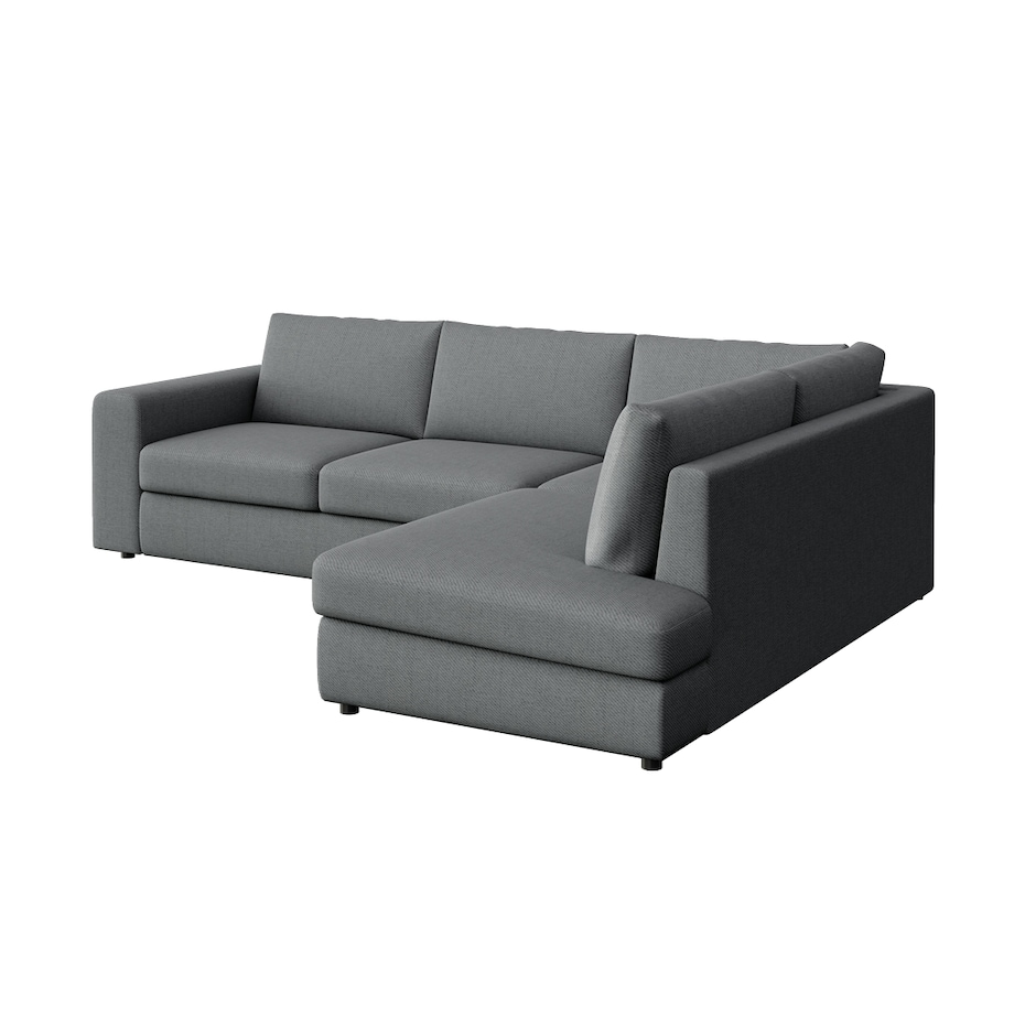 Sofa narożna prawa Baga szara