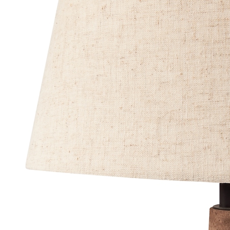 Lampa stołowa GODAWARI Drewno mango Ciemnobrązowy