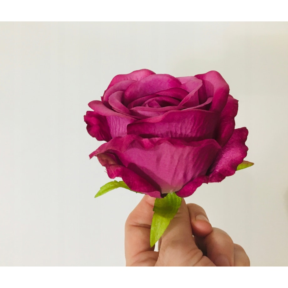 6x Róża sztuczna wyrobowa do wiązanek główka pąk cmentarz kwiaty róże duże