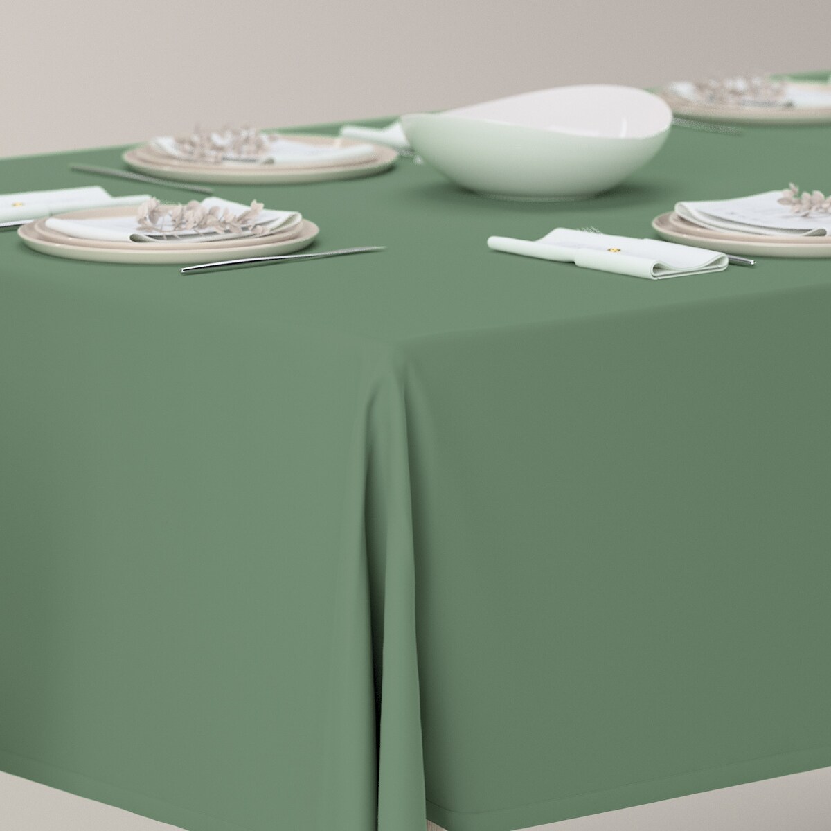 Obrus prostokątny 130 x 210 cm zielony