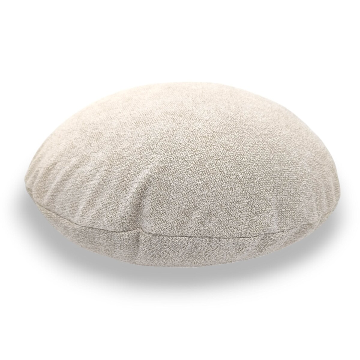 Okrągła kremowa poduszka dekoracyjna 45 cm Ronda