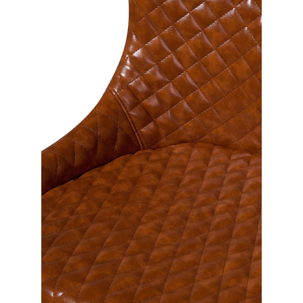 Zestaw 2 krzeseł do jadalni ekoskóra brązowy SOLANO