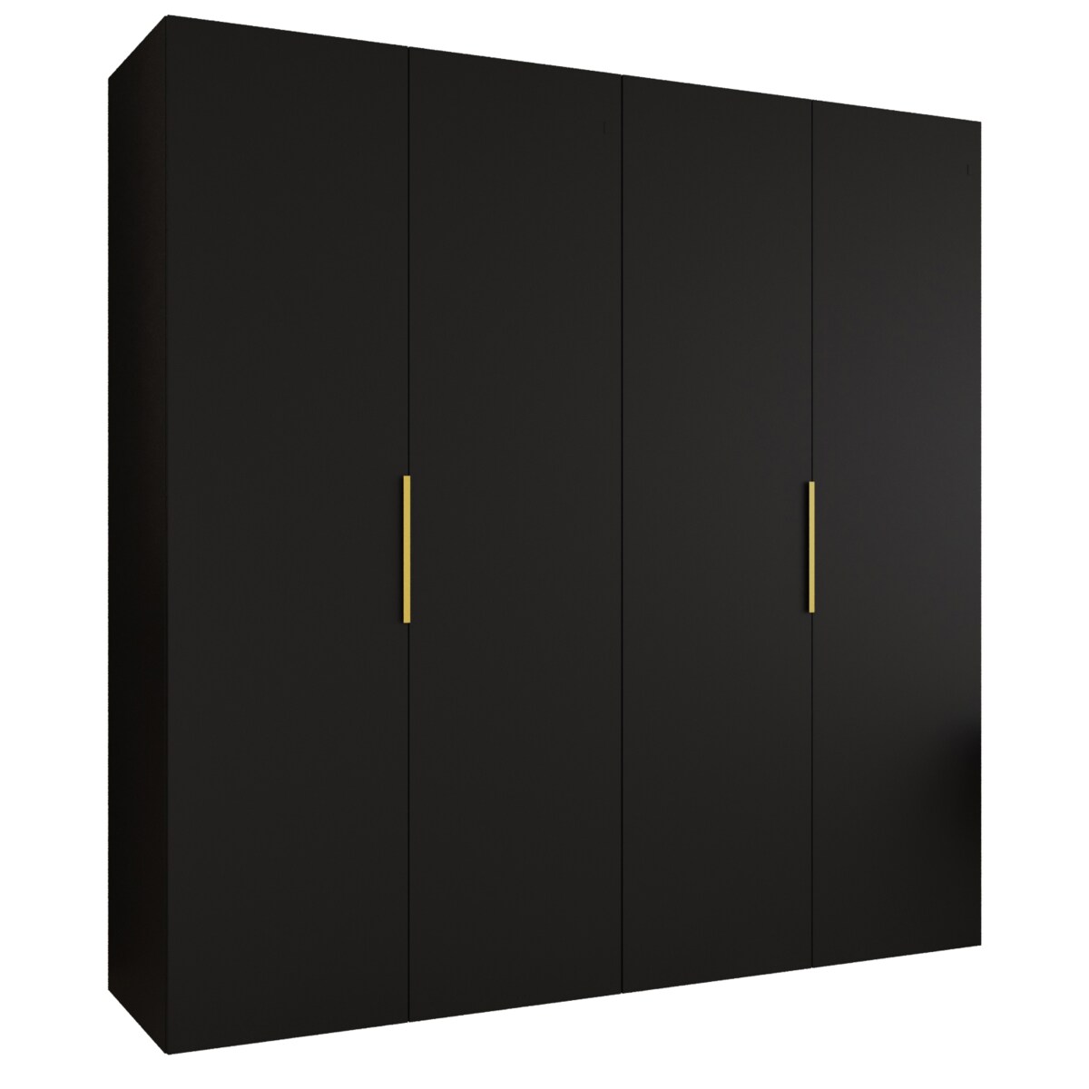 Szafa uchylna otwierana MARBELLA 1 200 wys. 202 cm Czarny + u. Złoty