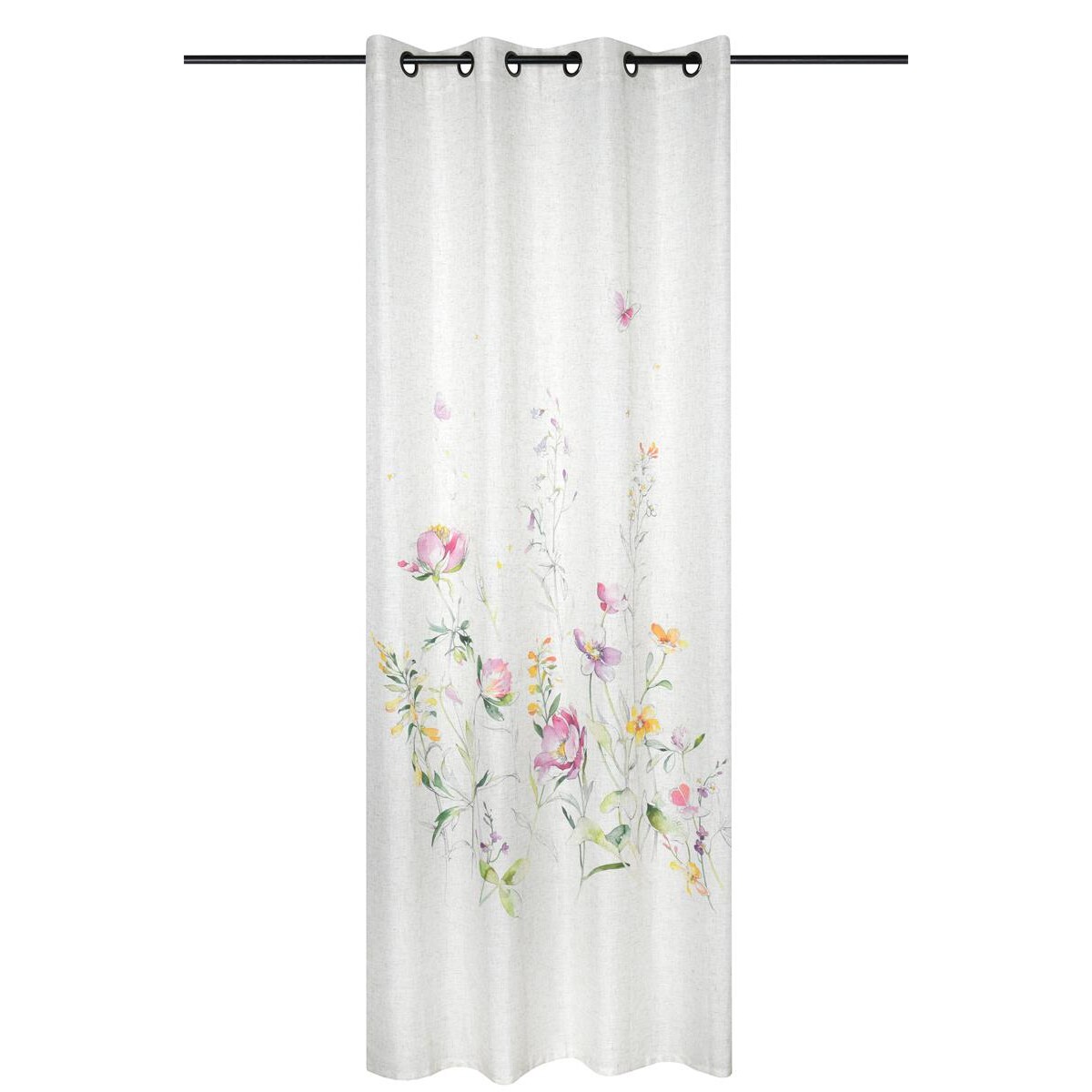 Zasłona okienna z efektem lnu, RITA, 135 x 260 cm