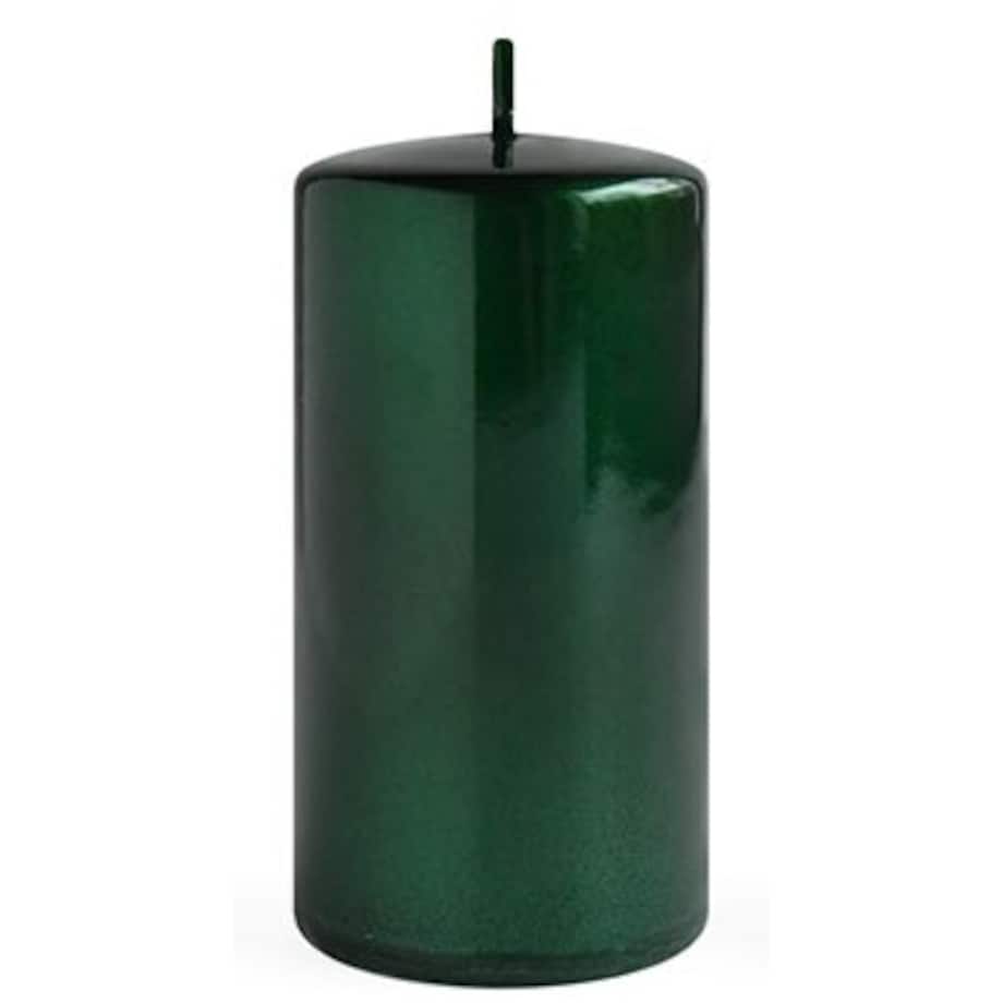 Świeca OPAL MET POŁYSK Walec duży 7xh17,5cm parafinowa zielona