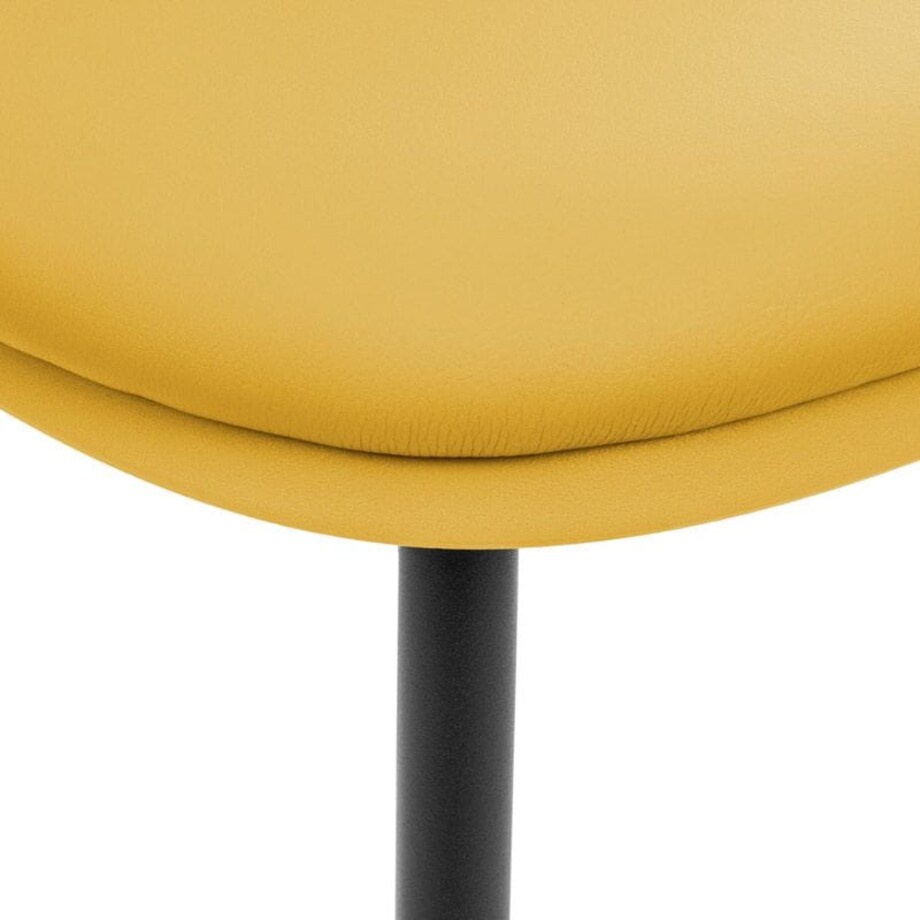 ŻÓŁTE KRZESŁO Z MIĘKKIM SIEDZISKIEM ADELE