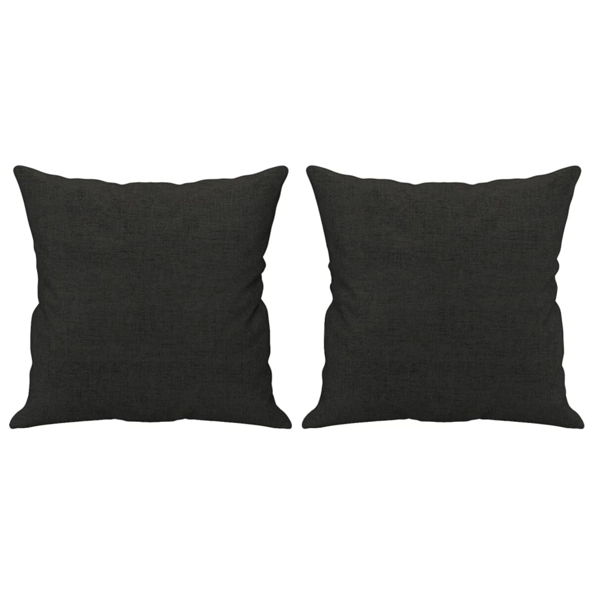 vidaXL 3-osobowa sofa z poduszkami, czarna, 180 cm, tkanina