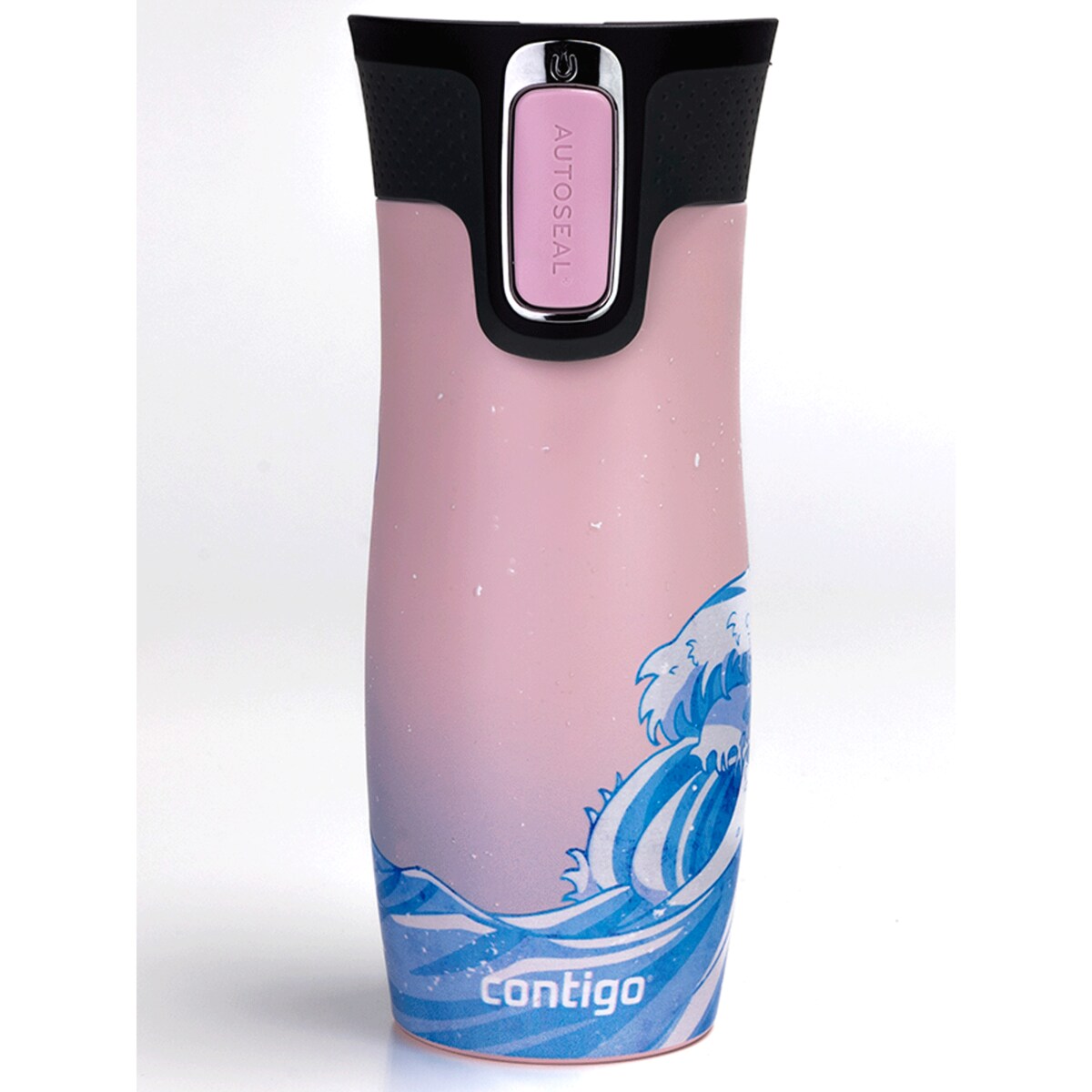 Kubek termiczny Contigo West Loop 2.0 470ml - różowy mat - Summer Waves
