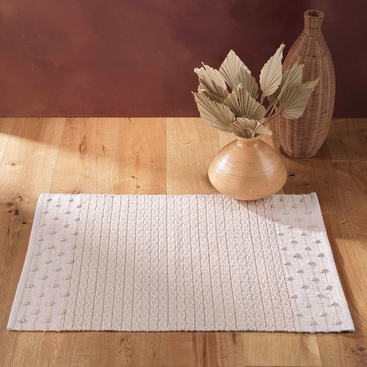 Dywanik boho beżowy ARTEMIS, 60 x 90 cm