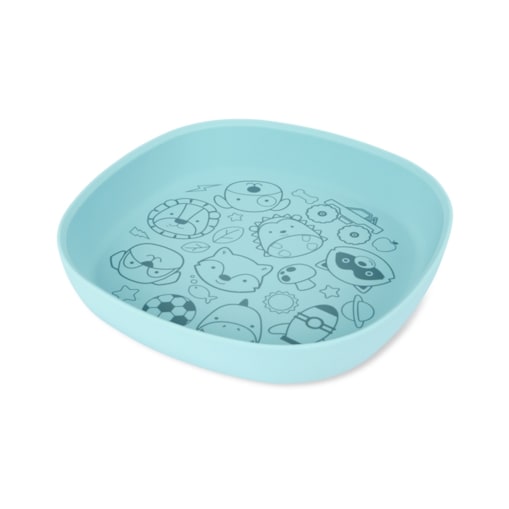 Skip Hop Talerzyk dla Dziecka Silikonowy Squad Blue