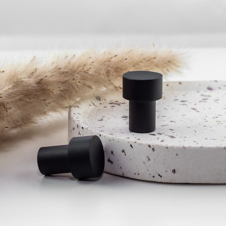 Gałka do mebli czarna uchwyt meblowy klasyczna loft do szafek szuflad