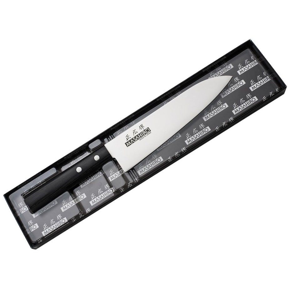 Masahiro nóż Sankei Chef 180mm czarny 35842
