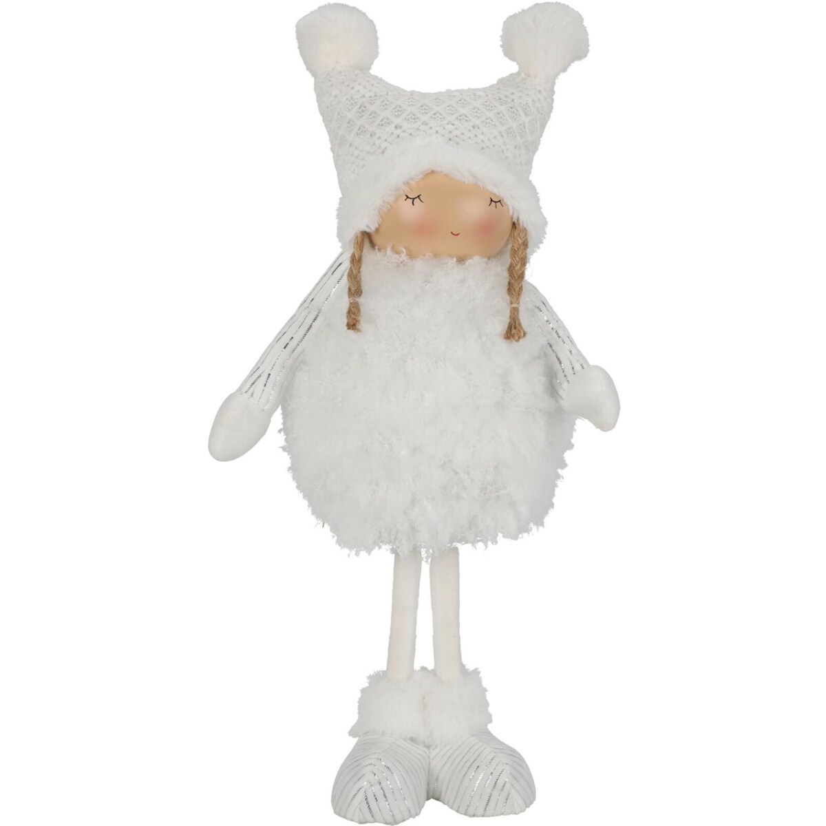 FIGURKA dekoracyjna Dziewczynka ŚNIEŻYNKA 42 cm