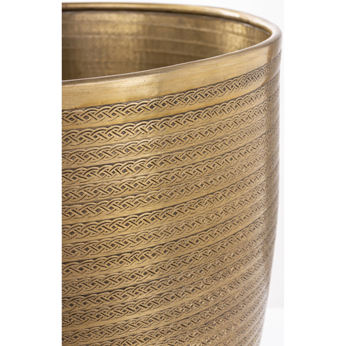 Osłonka 2 szt. metalowa, 21x45x31 cm postarzana, stare złoto