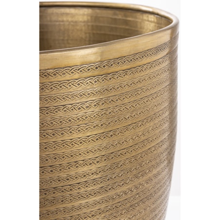 Osłonka 2 szt. metalowa, 21x45x31 cm postarzana, stare złoto