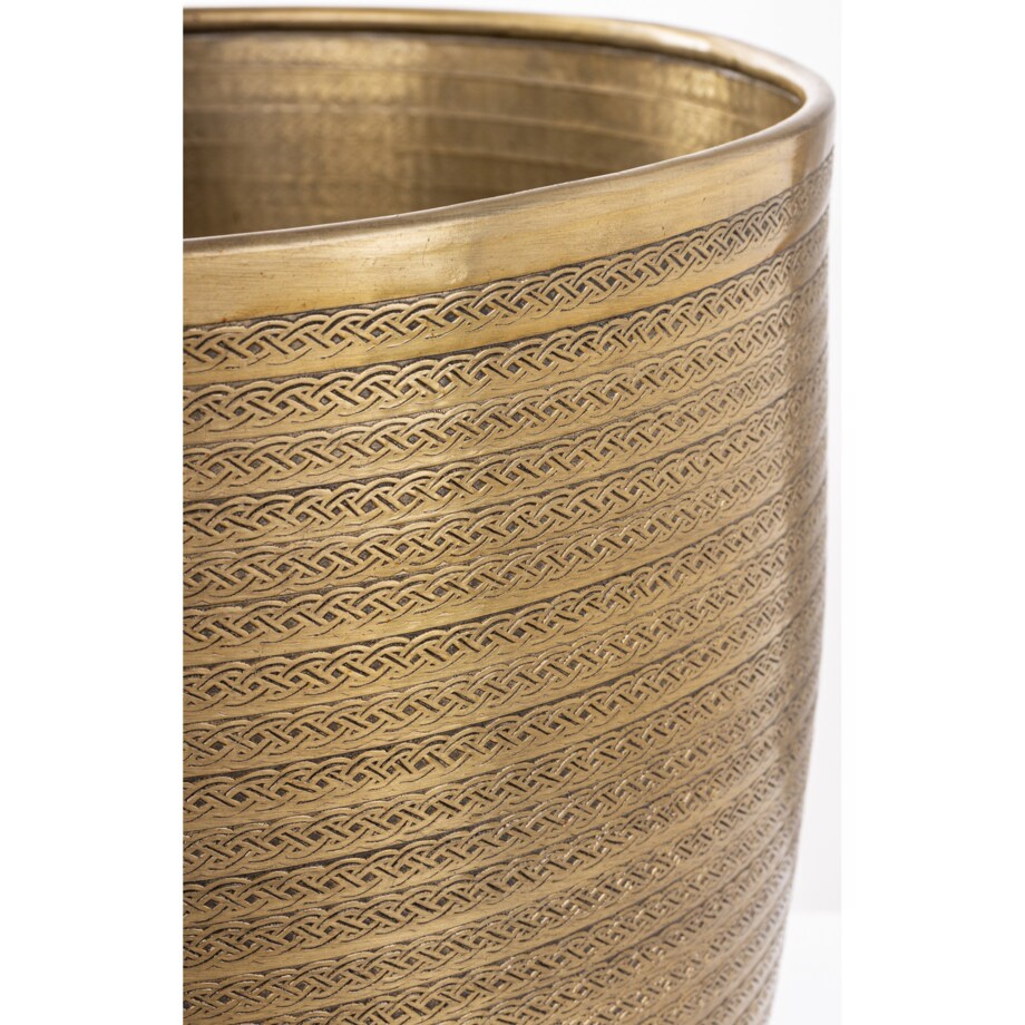 Osłonka 2 szt. metalowa, 21x45x31 cm postarzana, stare złoto